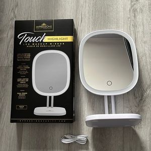 Impressions  led make up mirror desktop/ travel new in box.